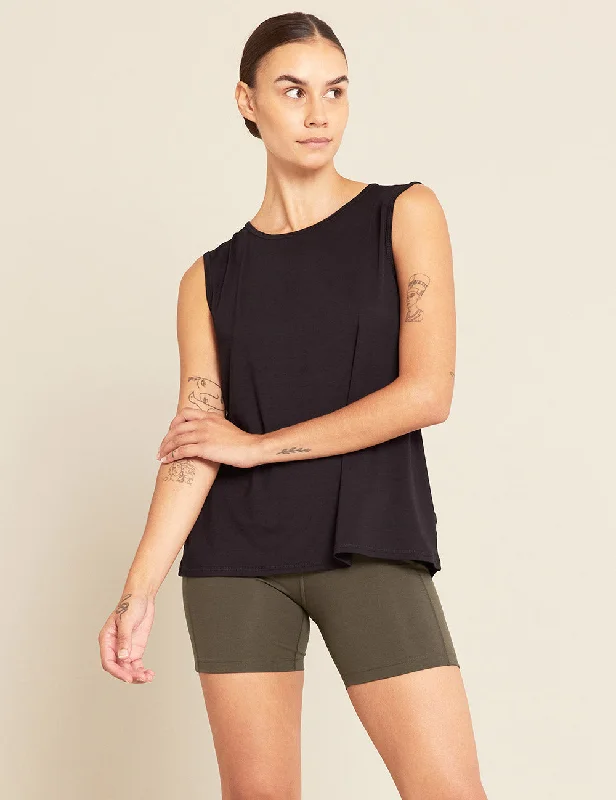 Short skirt design Women's Active Muscle Tank Top - Black