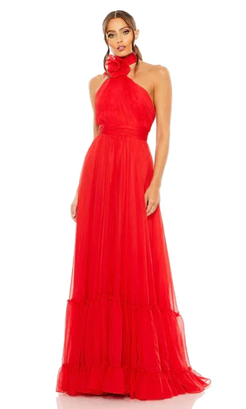 Fashionable and casual Mac Duggal 68209 - Floral Choker Prom Dress