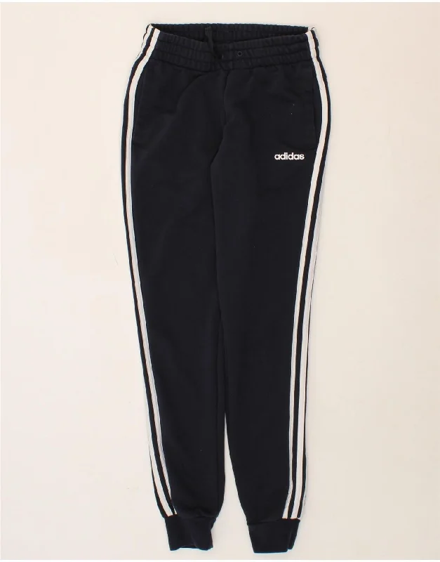 Elegant And Elegant ADIDAS Womens Tracksuit Trousers Joggers UK 4/6 XS Navy Blue Cotton Elegant And Elegant ADIDAS Womens Tracksuit Trousers Joggers UK 4/6 XS Navy Blue Cotton