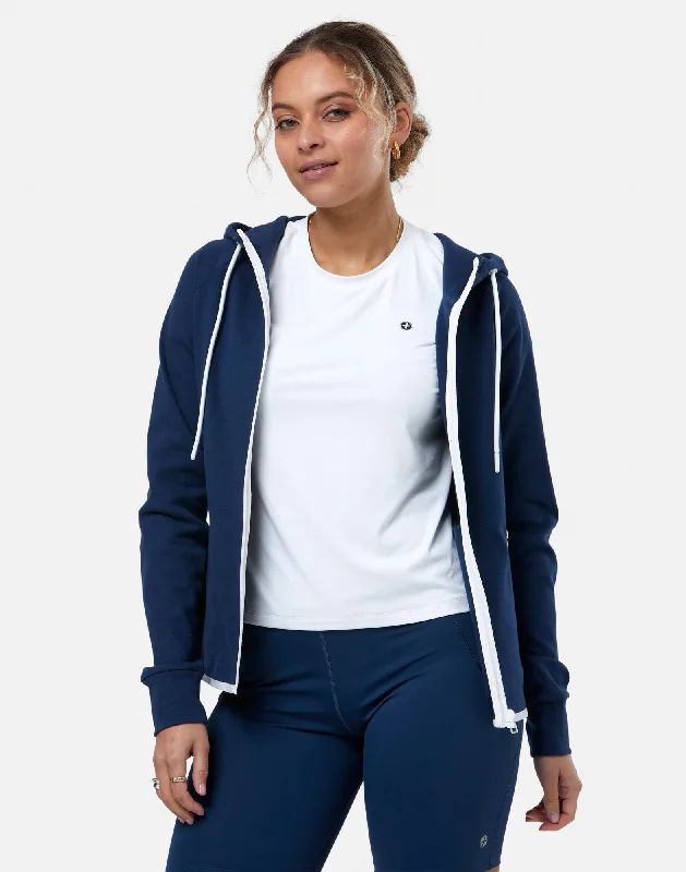 Hooded design Chill Zip Hoodie in Petrol Blue