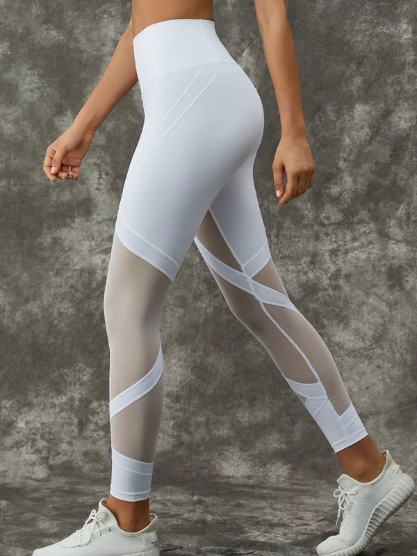 Slim Fit ZASUWA Female Mesh Quick-dry Leggings