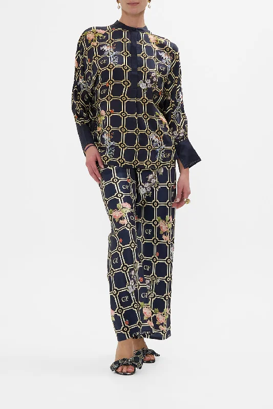 Elegant And Elegant RELAXED PLACKET DETAIL SHIRT PALACIO POETRY