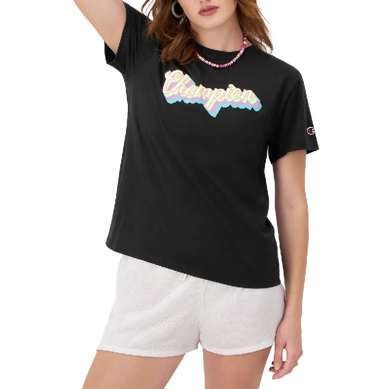 Warm and substantial Classic Womens Logo Embossed T-Shirt