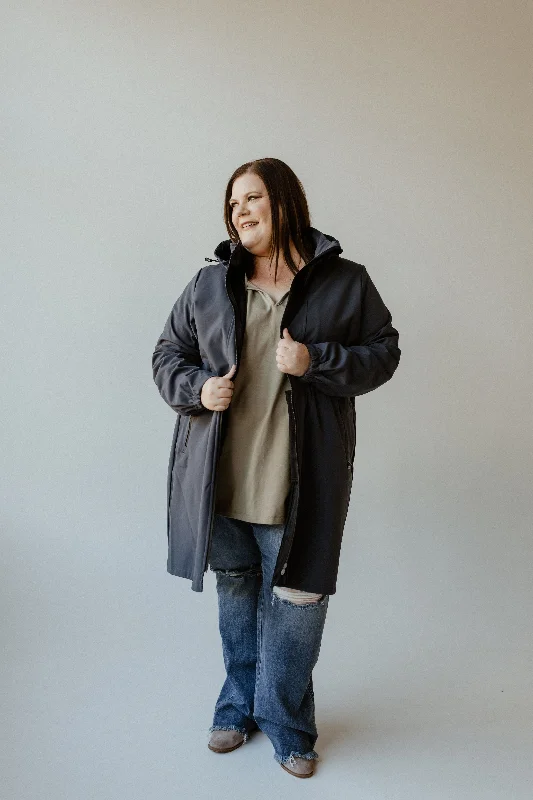 Casual And Versatile LIGHTWEIGHT PARKA IN BLUE GREY