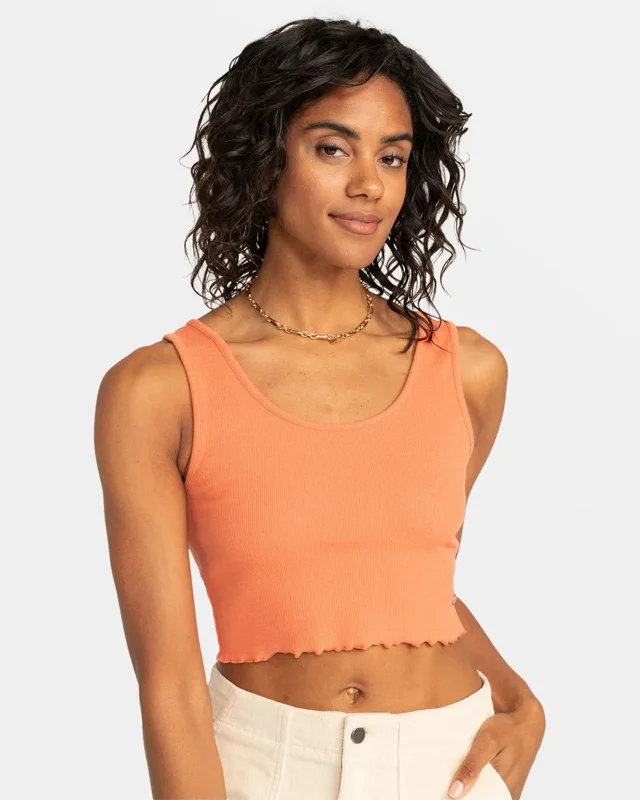 Luxury and fashionable Keep It Wavy Ribbed Tank Top (Past Season)