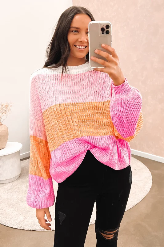 Boutique display Astrid Knit Pink Multi