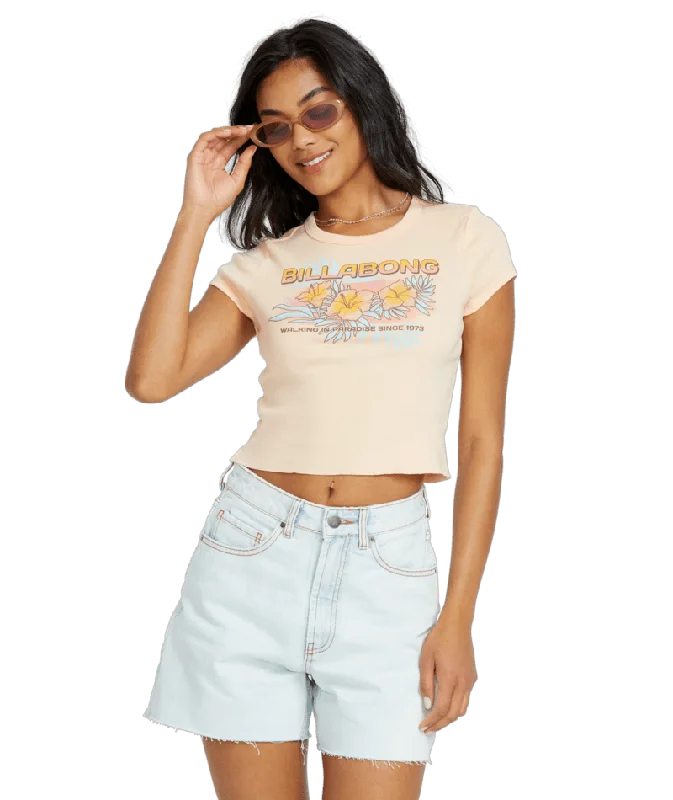 Noble Temperament Billabong When The Night Tee-Soft Peach