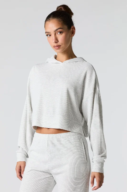 Hooded design Thermal Knit Hoodie