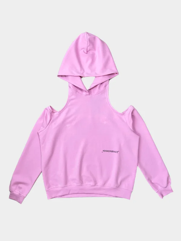 Retro Lace Fabric Cut Out Hoodie