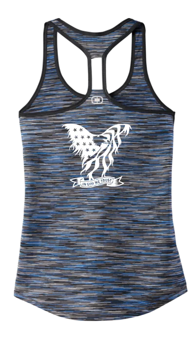 Nightclub Style Women's Reflective Tank Top - In God We Trust