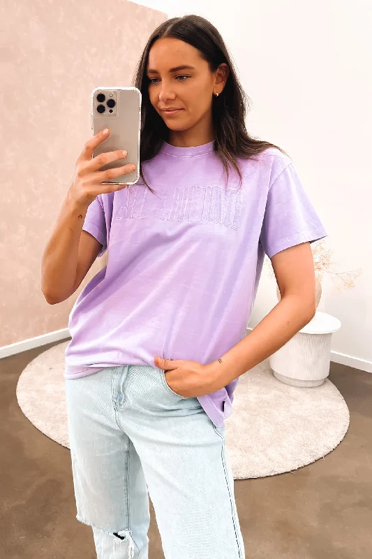 Printed pattern Heritage Tee Lilac