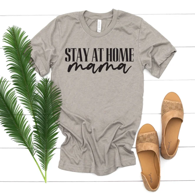 Hooded design Stay at Home Mama • Tee