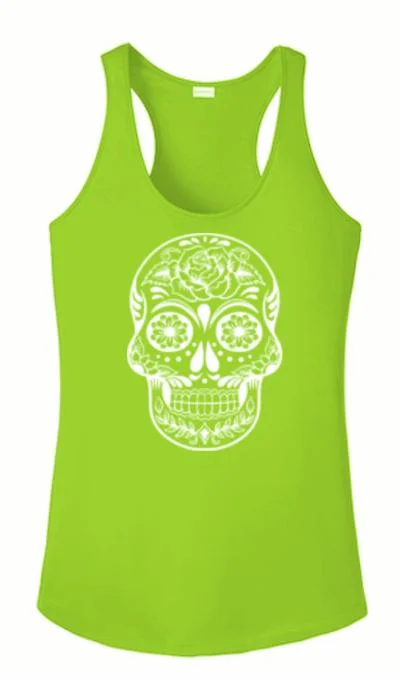 Warm and substantial Women's Reflective Tank Top - Calavera