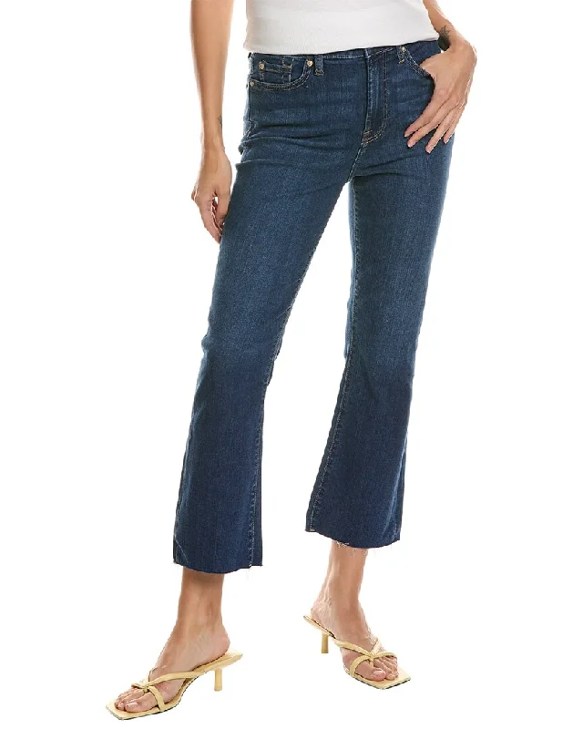 Warm and substantial 7 For All Mankind High-Waist Slim Kick Opal Slim Jean