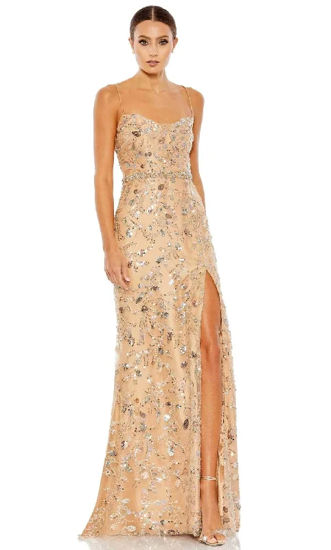 Sports outdoor style Mac Duggal 68049 - Scoop Neck Sequin Evening Gown