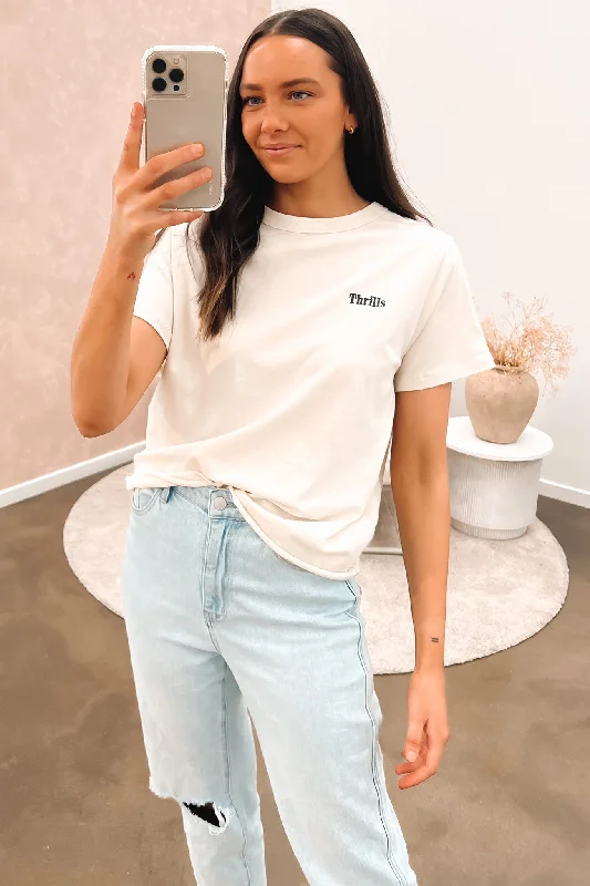 Minimal Style Thrills Incline Relaxed Tee Heritage White