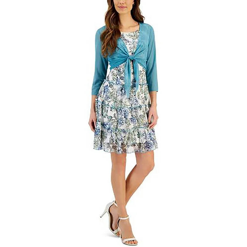 Party Wear Connected Apparel Womens Knit Asymmetric Bolero