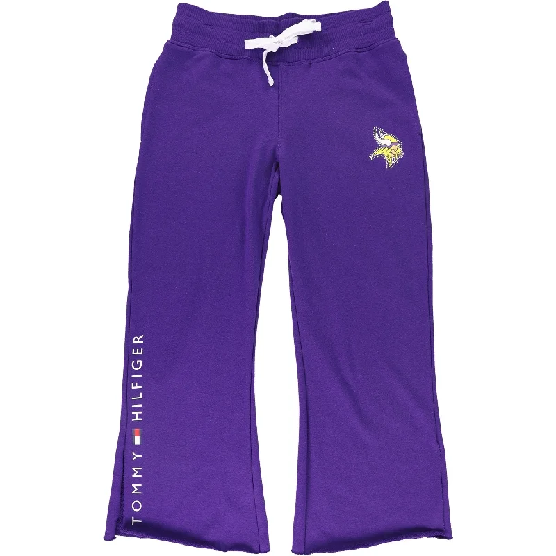 Sports fitness shoes Tommy Hilfiger Womens Minnesota Vikings Athletic Sweatpants, Purple, Small