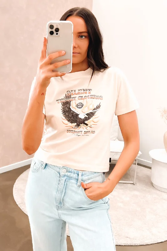 Literary Style Lights Out Tee Natural