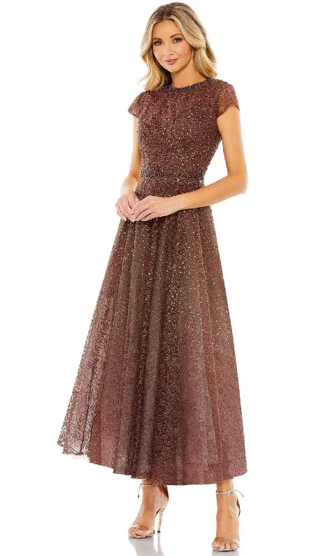 Sports Express Mac Duggal 20371 - Cap Sleeve Jeweled Cocktail Dress