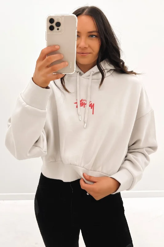 Noble Temperament Stock Hoodie White Sand