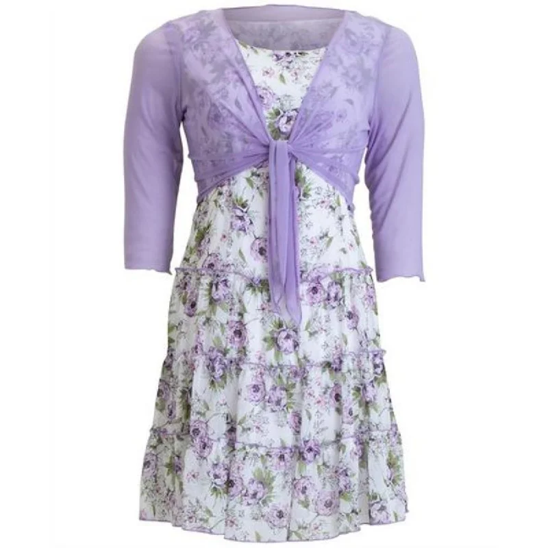 Printing decoration Connected Apparel Womens Mesh Sheer Bolero