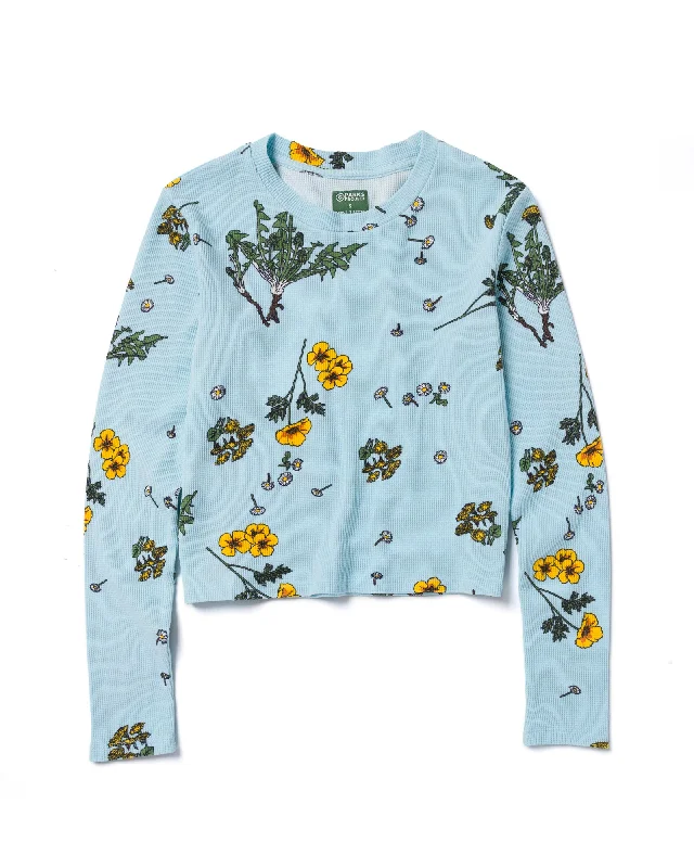 Single item design Women's Forest Forager Waffle Mini Long Sleeve Tee