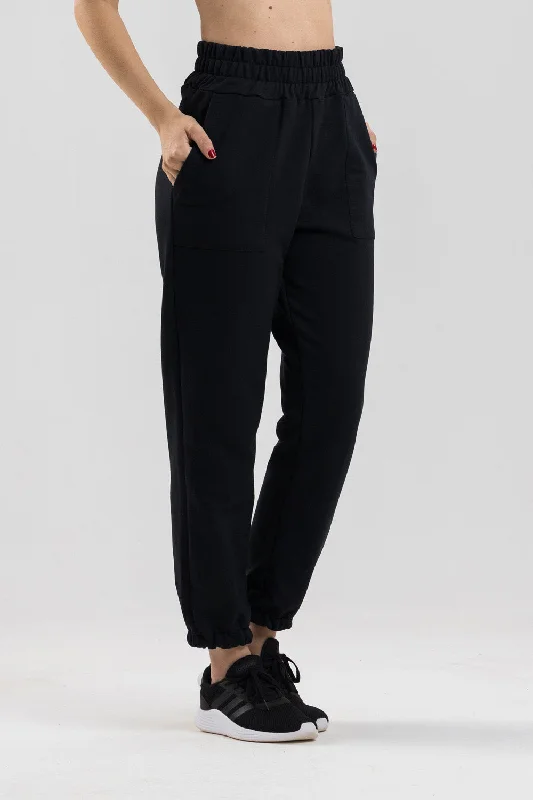 British casual Ton Crossover Pants - Black