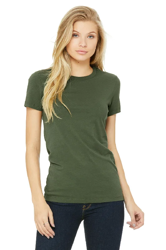 Customized Version Bella + Canvas Womens The Favorite Short Sleeve Crewneck T-Shirt - Military Green
