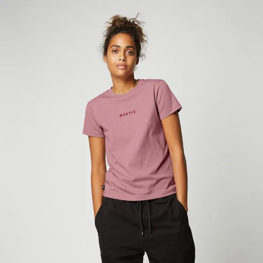 Casual And Versatile Mystic Brand Slim Fit Tee-Dusty Pink