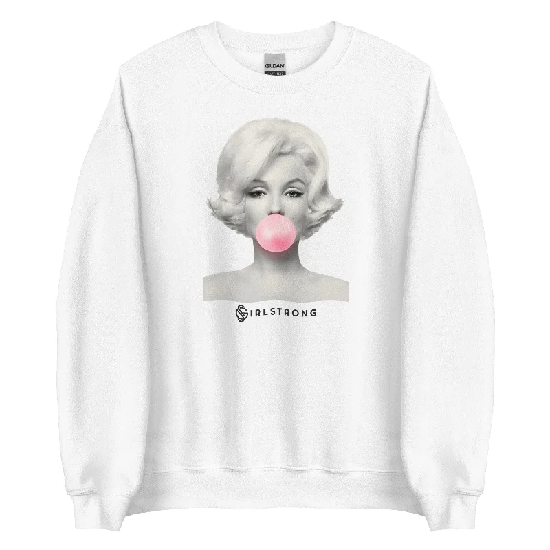 Short skirt design THE ESSENTIAL UNISEX SWEATSHIRT WHITE MARILYN MONROE