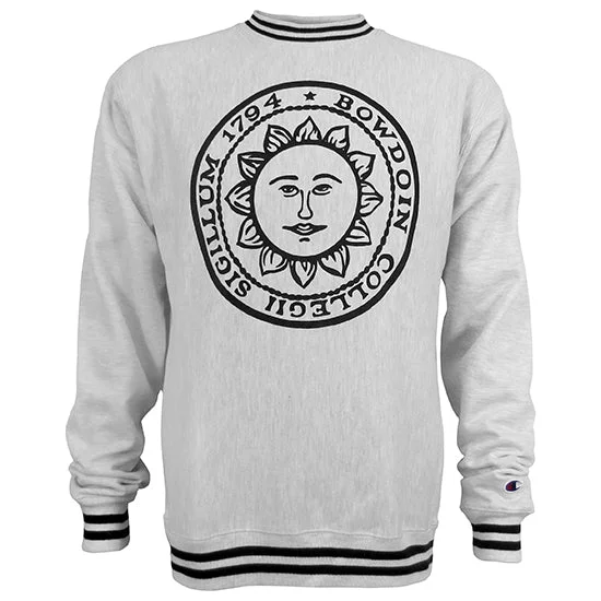 Sports Yoga Style Reverse Weave Crew with Bowdoin Seal from Champion
