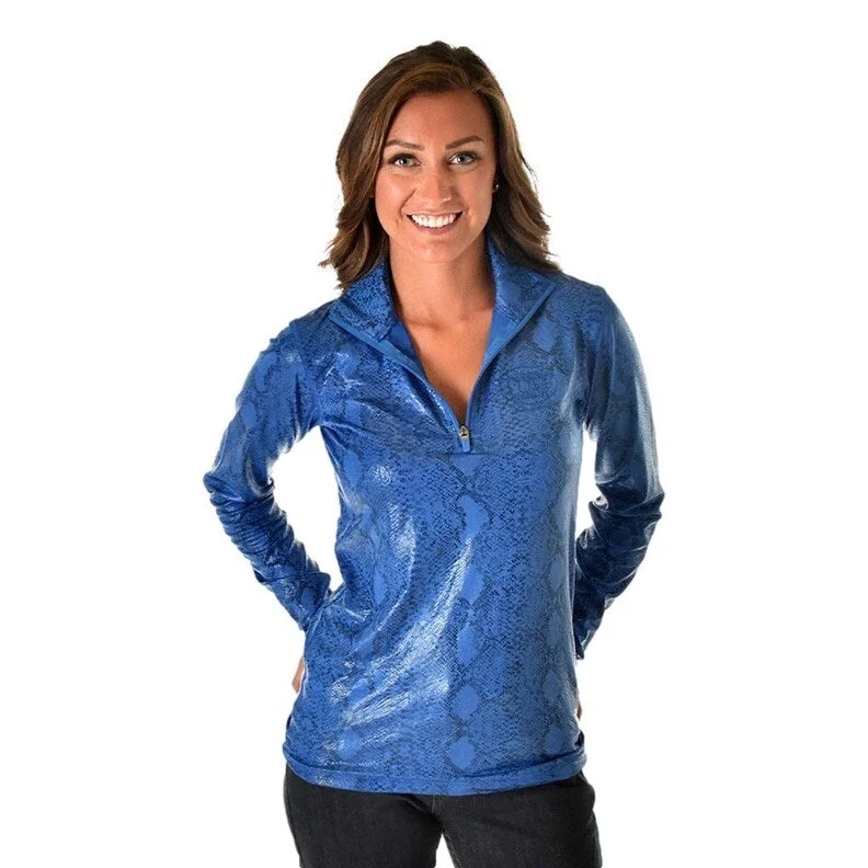 Avant-garde trend Cowgirl Tuff Western Sweatshirt Womens Cadet Snakeskin Blue 100721 Avant-garde trend Cowgirl Tuff Western Sweatshirt Womens Cadet Snakeskin Blue 100721