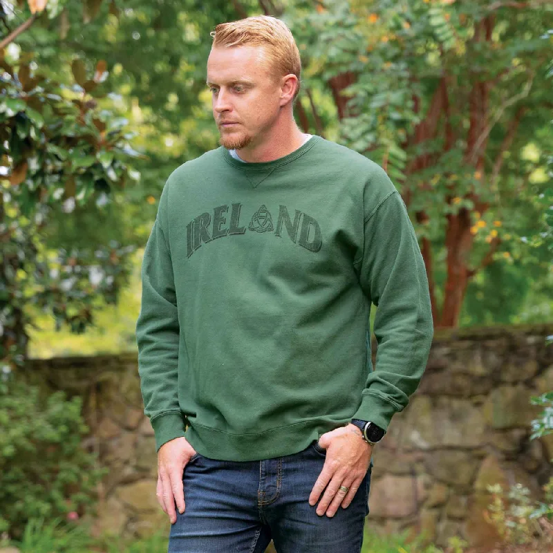 Sports Yoga Style Ireland Sweatshirt with Trinity Knot