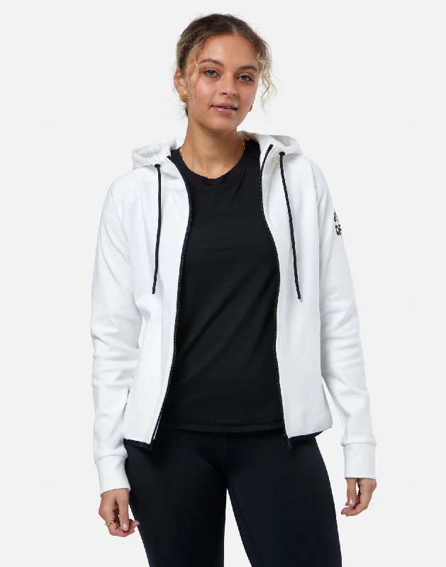 Multi-functional style Chill Zip Hoodie in Ultra White