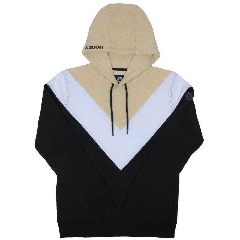 Trendy and versatile "Berkeley" Black/White/Tan Hoody