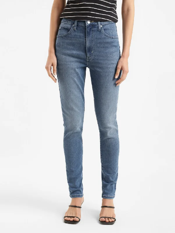 Street Fashion Style Women's High Rise Skinny Fit Jeans