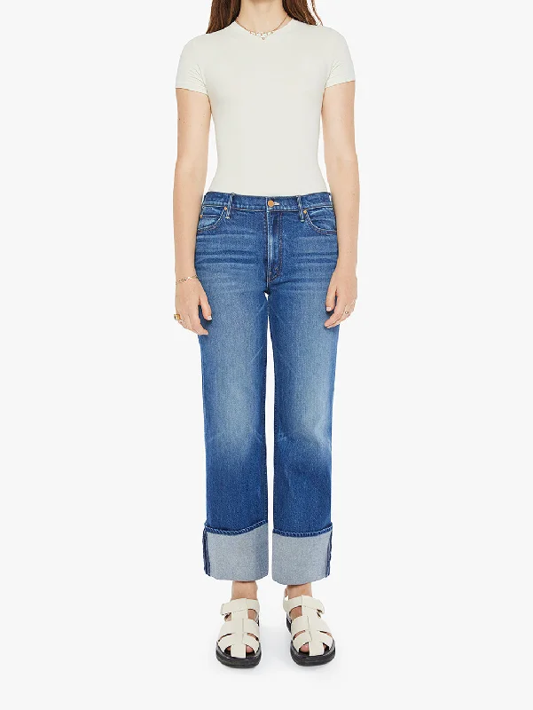High-end atmosphere The Checkerboard Duster Flood Cuff Jean - Bunny Hop