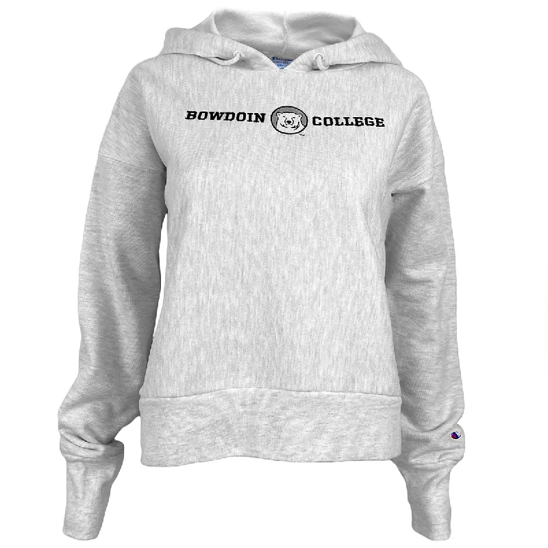 Single-shoulder Neck Design Women's Reverse Weave Crop Hood from Champion