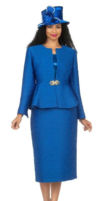 Sports Yoga Style Giovanna Church Suit G1160-Royal Blue