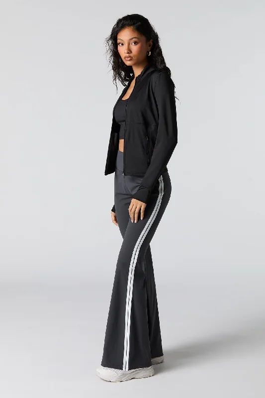 Street Sports Shoes Active Side Striped Flare Pant