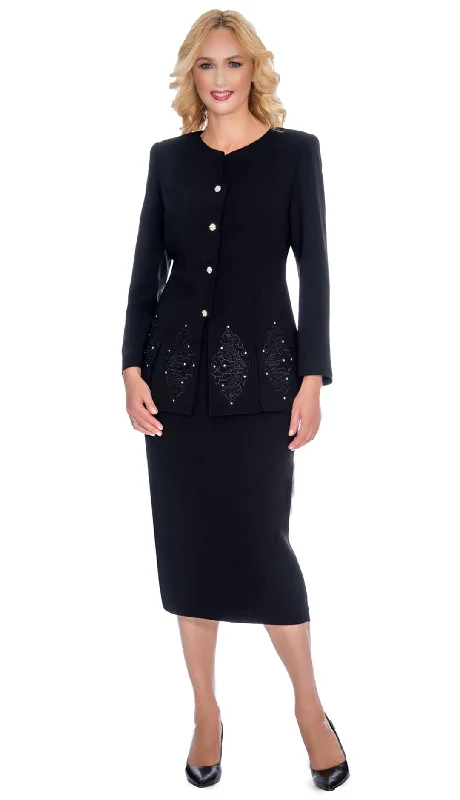 Cool Breeze At Night Giovanna Suit 0920-Black