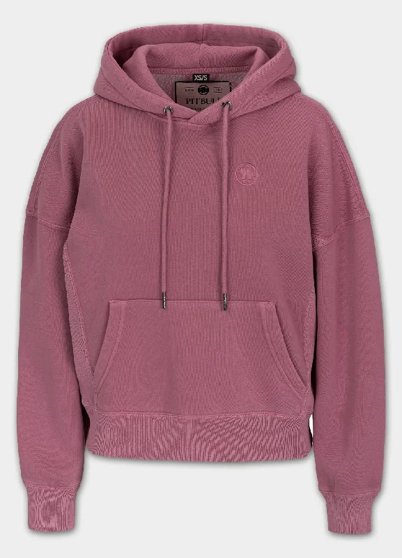 Ultra-lightweight Women's hoodie Washed Manzanita - Pink