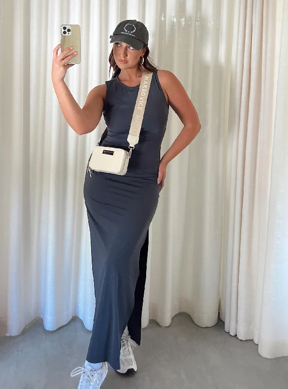 Sports Casual Style Bena Maxi Dress Slate