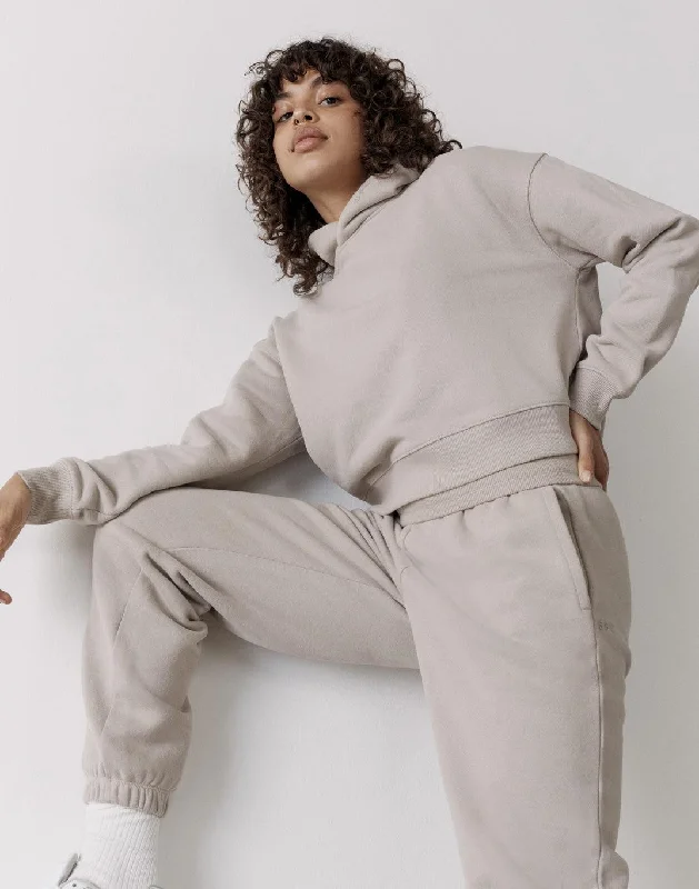 Skirt style The Womens Pullover Crop Hoodie in Ashwood