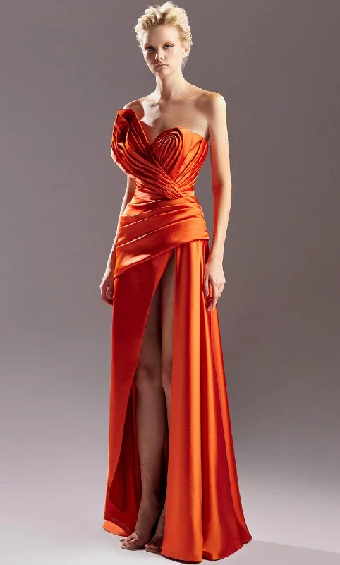 Party Wear MNM Couture G1511 - Sweetheart A-line Evening Dress
