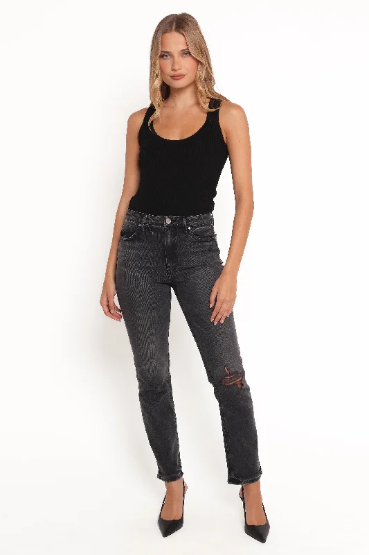 Slim Fit Willa High Rise Straight Leg Jeans - Riot