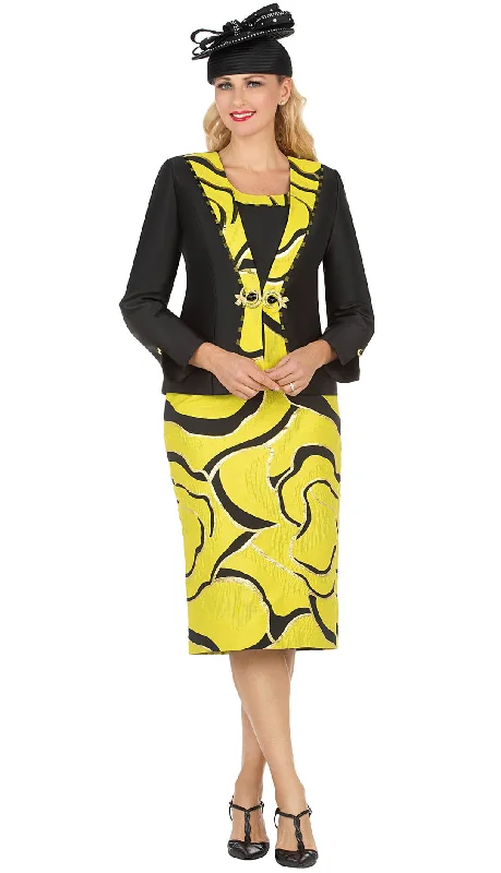 Black And White Style Giovanna Church Suit G1170
