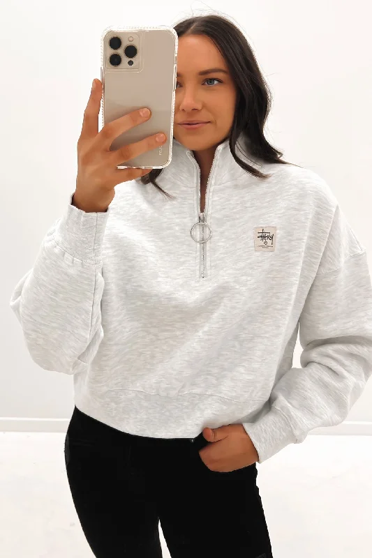 Leisure Travel Workgear 1/4 Zip Fleece Snow Marle