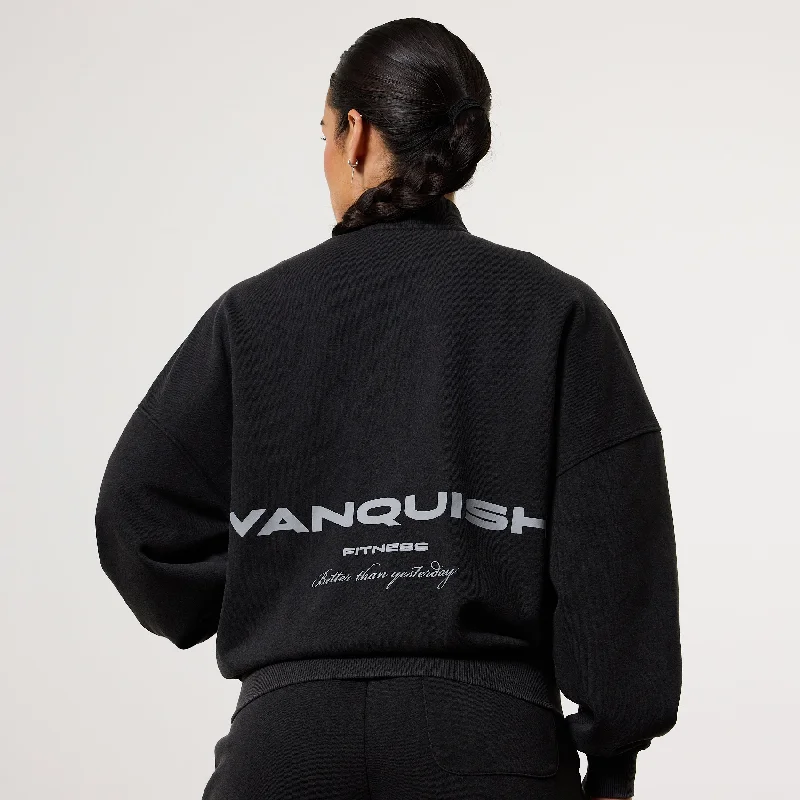 Alice style Vanquish Ladies Washed Black Zip Up Jacket